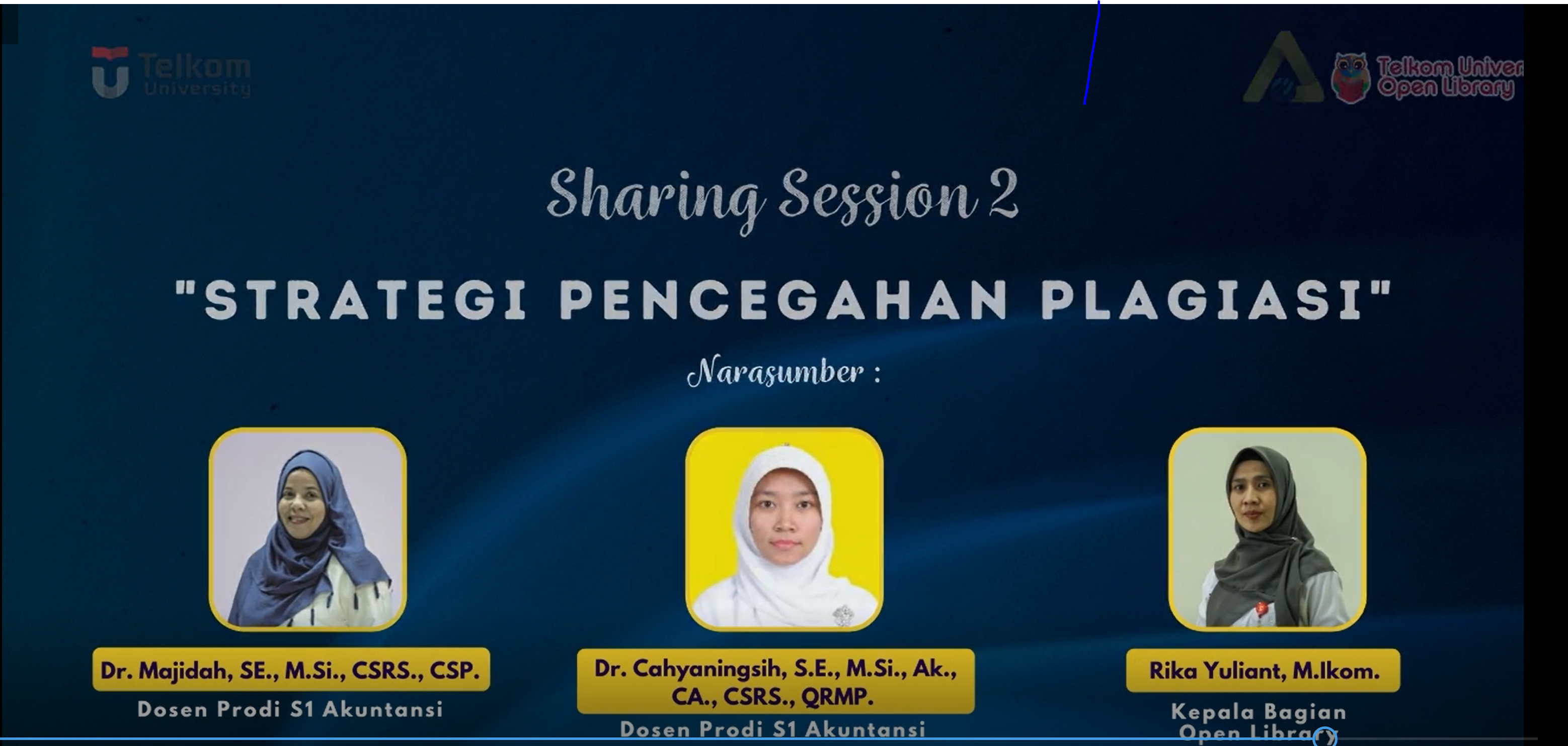 Sharing Session 2 : Strategi Pencegahan Plagiasi